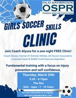 Girls Soccer Clinic